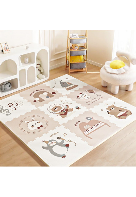 Podložka na hranie Zvieracia párty 9 dielov