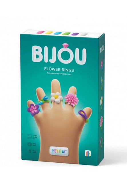 Hey Clay Bijou kvetinové prstienky