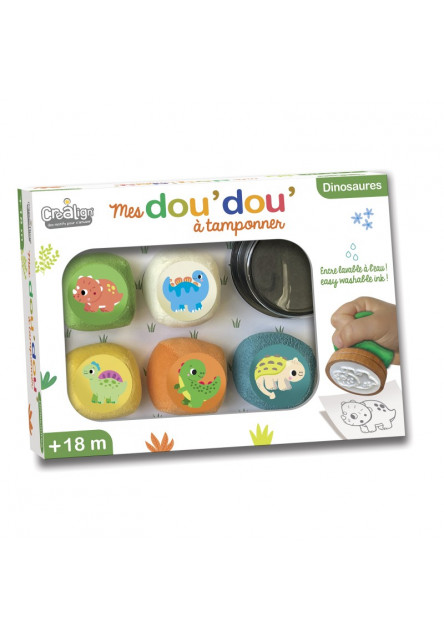 Plyšové pečiatky pre najmenších Dinosaury