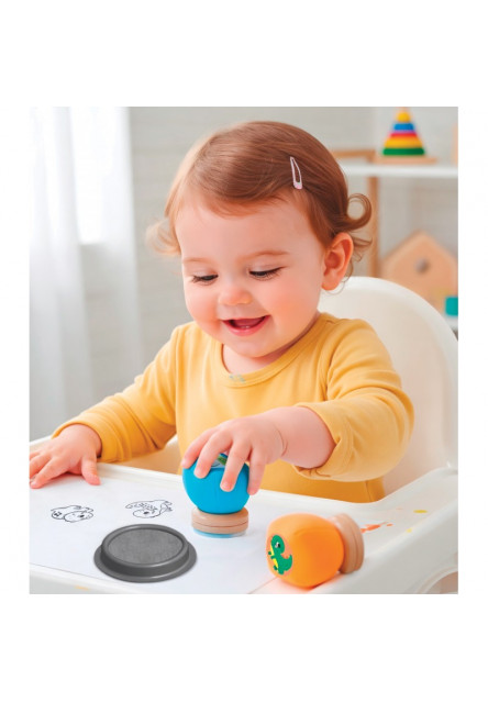 Plyšové pečiatky pre najmenších Dinosaury