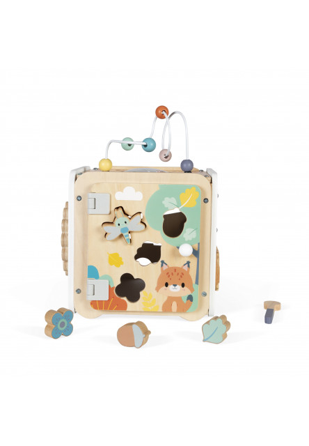 Pure Drevená motorická kocka s aktivitami