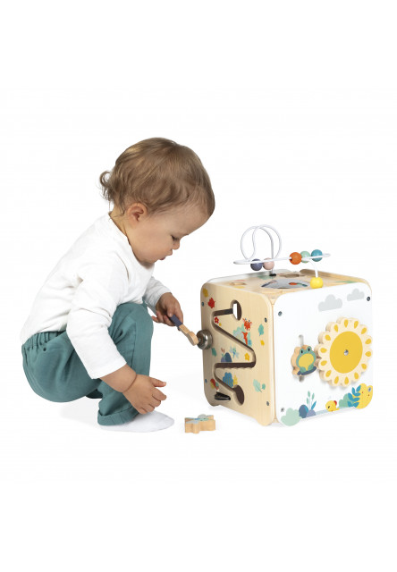 Pure Drevená motorická kocka s aktivitami