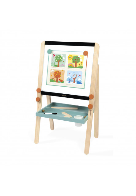 Magnetická tabuľa obojstranná s predlohami a doplnkami