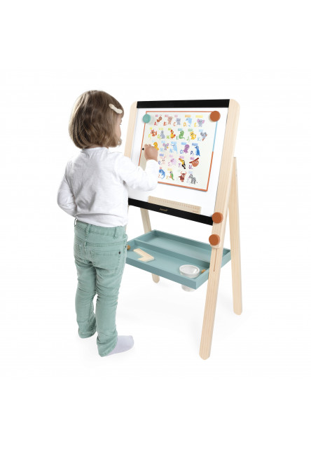 Magnetická tabuľa obojstranná s predlohami a doplnkami