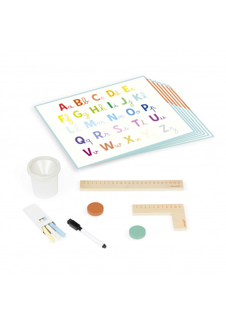 Magnetická tabuľa obojstranná s predlohami a doplnkami