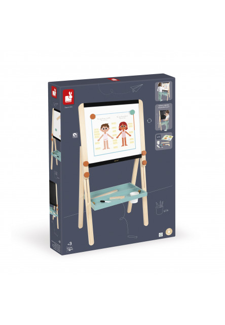 Magnetická tabuľa obojstranná s predlohami a doplnkami