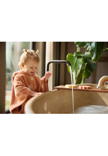 Osuška pončo froté Jacquard Sun