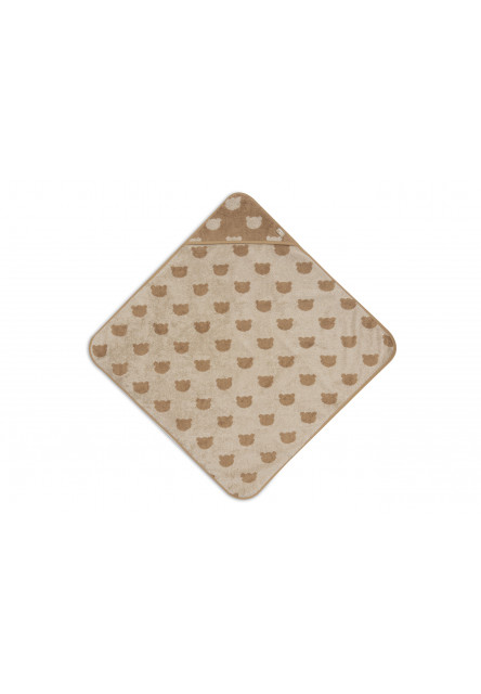 Osuška s kapucňou froté 75x75 cm Jacquard Teddy Bear