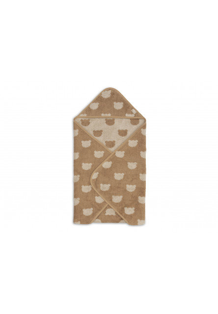 Osuška s kapucňou froté 75x75 cm Jacquard Teddy Bear