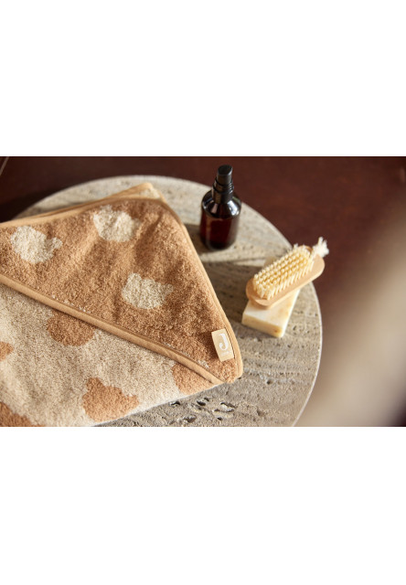 Osuška s kapucňou froté 75x75 cm Jacquard Teddy Bear