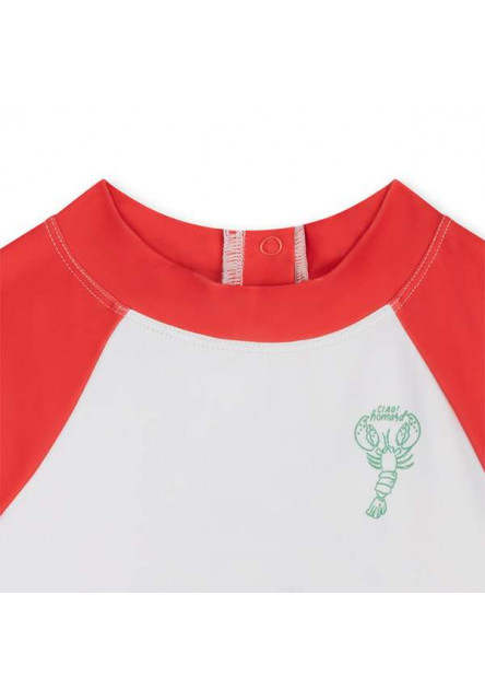 Kúpacie tričko s UPF 50+ Catch of the Day Červená