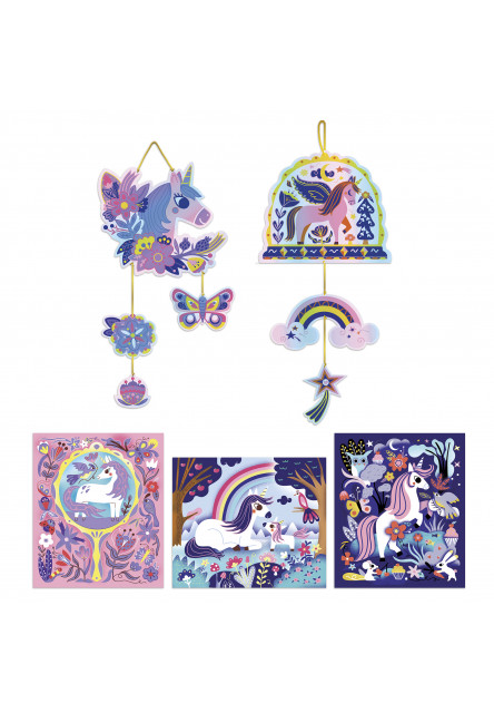 Atelier Kreatívna sada Mini Jednorožci Vyškrabovanie a Lapač slnka