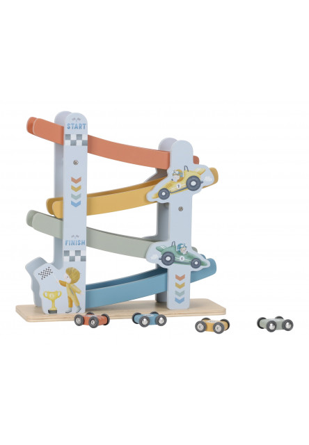 Závodná dráha s autíčkami drevená Blue