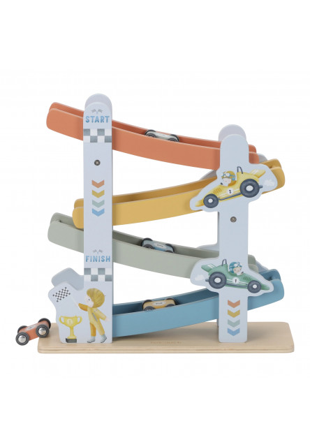 Závodná dráha s autíčkami drevená Blue