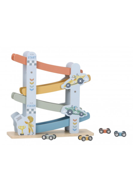 Závodná dráha s autíčkami drevená Blue