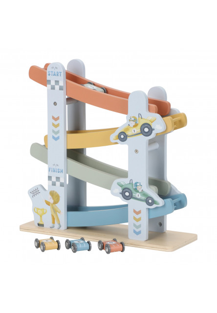 Závodná dráha s autíčkami drevená Blue