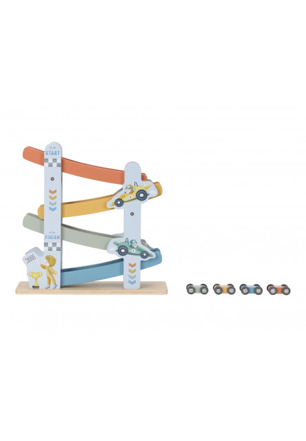 Závodná dráha s autíčkami drevená Blue
