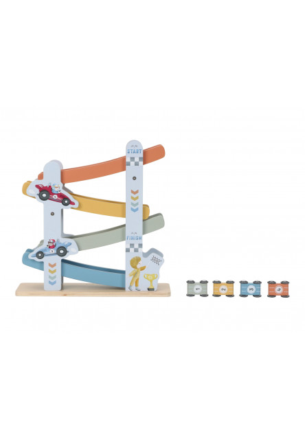 Závodná dráha s autíčkami drevená Blue