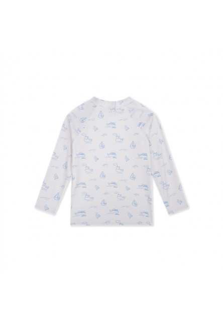 Kúpacie tričko s UPF 50+ Little Seagull Biele