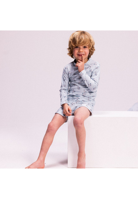 Kúpacie tričko s UPF 50+ Little Seagull Modré