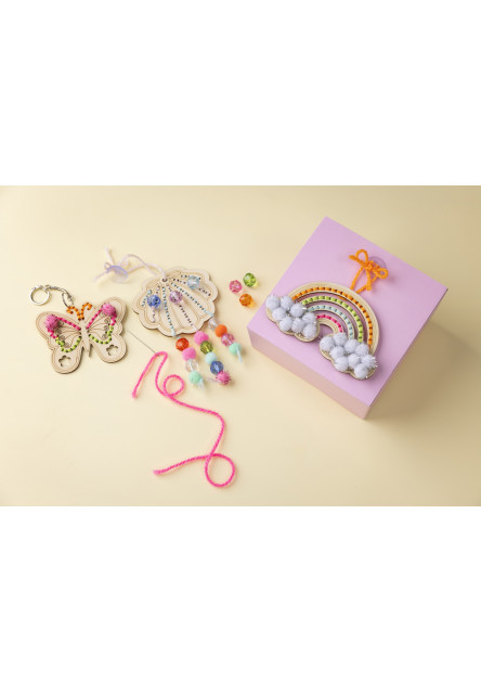 Kreatívna sada Vyšívanie drevených dekorácií