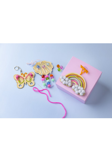 Kreatívna sada Vyšívanie drevených dekorácií