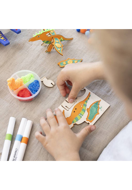 Kreatívna sada Dinosaury drevenie