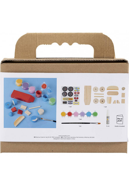 Kreatívna sada Závodné auto drevené