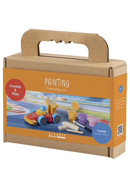 Kreatívna sada Závodné auto drevené