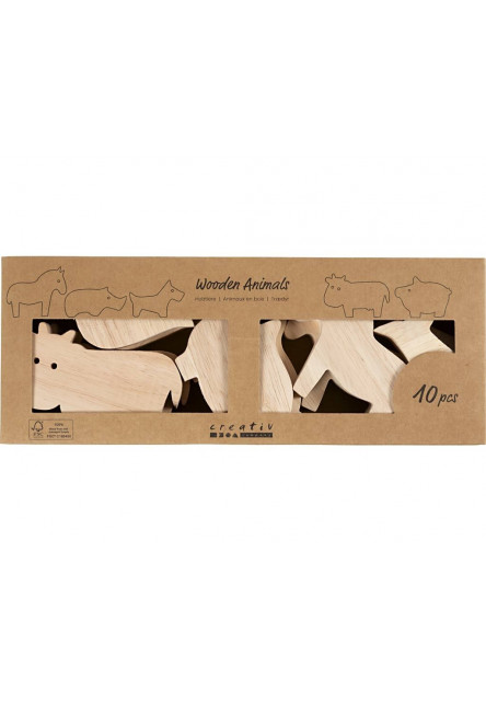 Kreatívna sada Zvieratá z farmy drevené