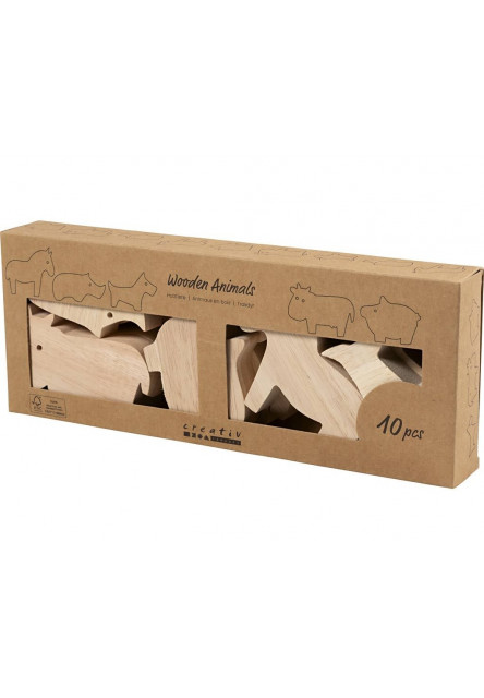Kreatívna sada Zvieratá z farmy drevené