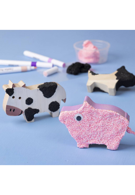 Kreatívna sada Zvieratá z farmy drevené