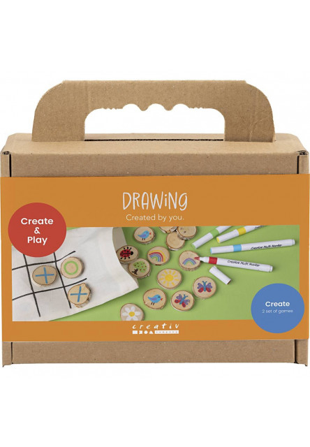 Kreatívna sada Pexeso a piškvorky drevené