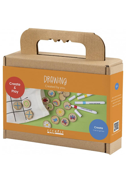 Kreatívna sada Pexeso a piškvorky drevené