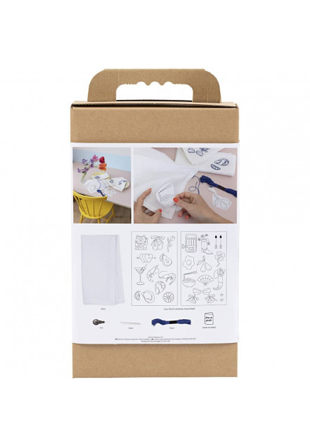 Kreatívna sada Vyšívanie textilných obrúskov