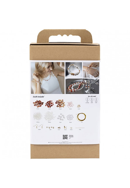 Kreatívna sada Šperky s korálkami s achátom a jantárom