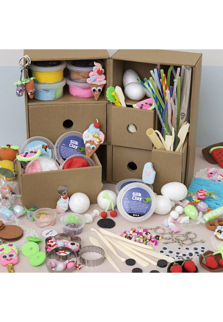 Kreatívna sada Maxi box so zásuvkami Modelovanie