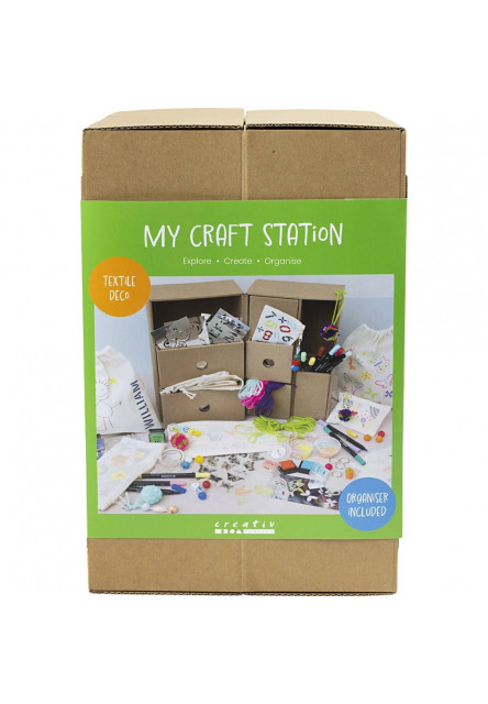 Kreatívna sada Maxi box so zásuvkami Dekorovanie textilu