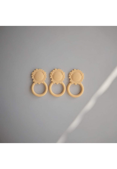 Hryzadlo mushie - lion- soft yellow