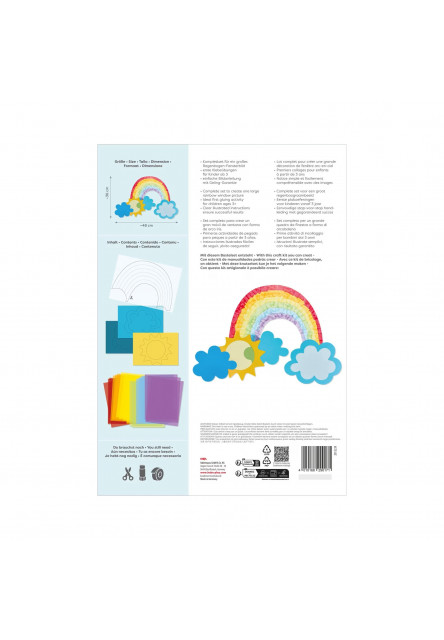 Kreatívna sada Lepenie obrázok na okno Dúha