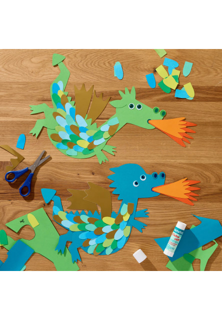 Kreatívna sada Koláž s drakmi