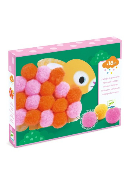 Koláže z brmbolcov Bodkované zvieratká