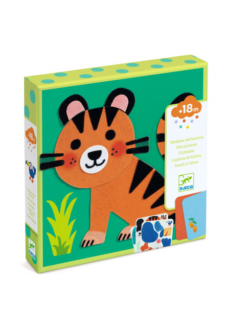 Plstené obrázky Mäkké zvieratká