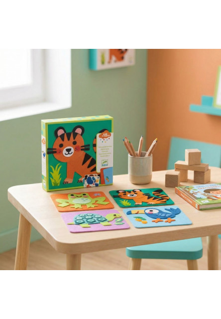 Plstené obrázky Mäkké zvieratká