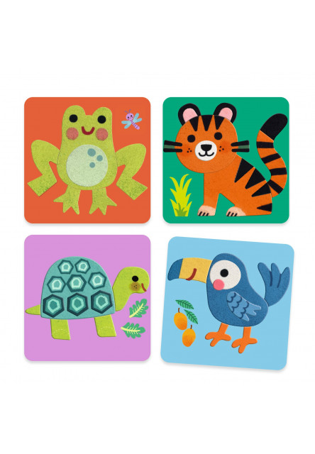 Plstené obrázky Mäkké zvieratká