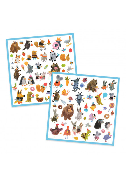 Samolepky Huňatí kamaráti 160 ks