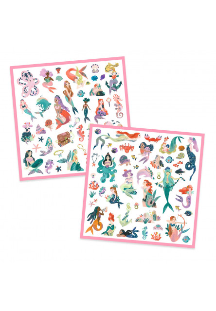 Samolepky Trblietavé morské panny 160 ks