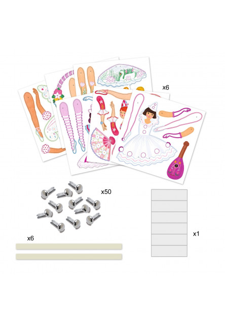 Papierové figúrky Tanečnice