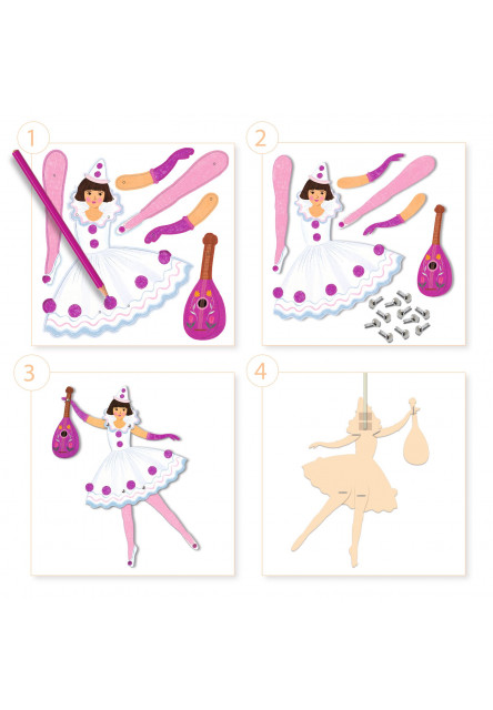 Papierové figúrky Tanečnice