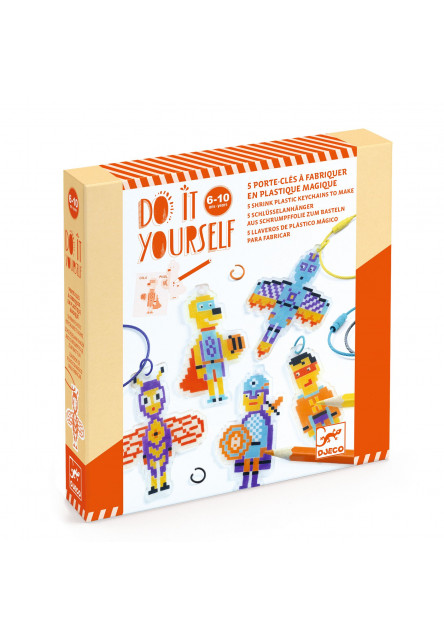 DIY Vyrob si sám Hrdinovia Pixel Art